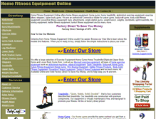 Tablet Screenshot of homefitnessequipmentonline.com